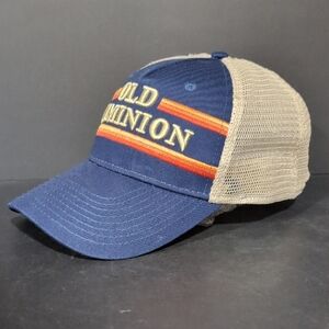 Old Dominion Blue/Tan Mesh, Snapback Trucker Hat.